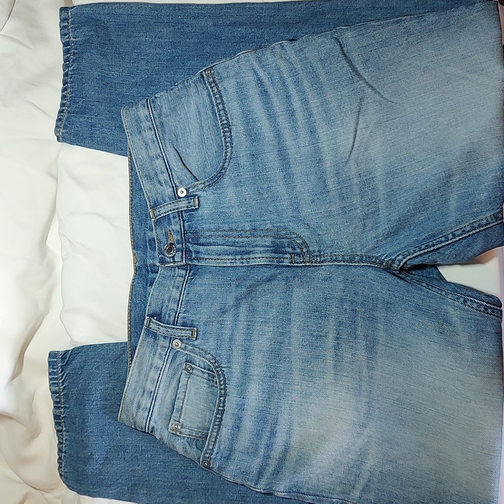 Everlane Denim Jeans Worn Wear Ankle Cut High Rise